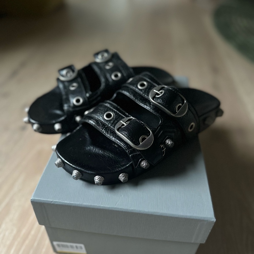 Balenciaga Cagole slide sandals